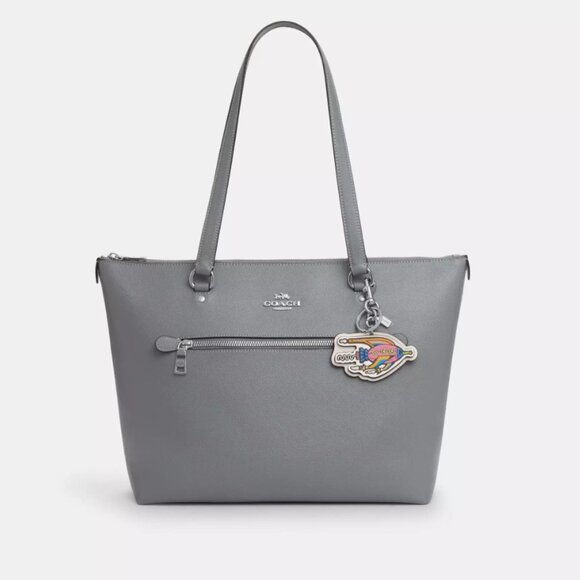 Coach Rocket Bag Charm Space Ship Rainbow Retro Cosmic Keychain CW495 Ring Purse - Picture 10 of 10